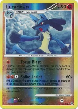 Lucario Reverse Holo 61