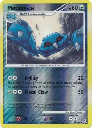 Metang Reverse Holo 64 Normal