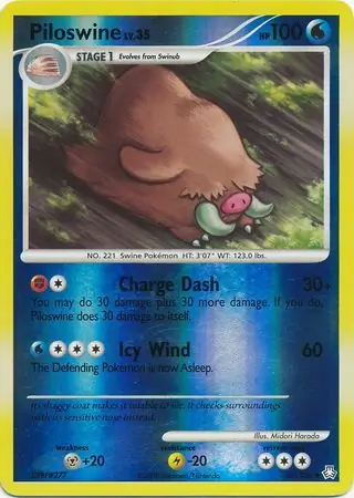 Piloswine Reverse Holo 69