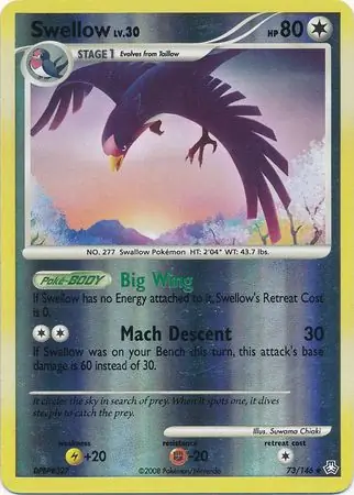 Swellow Reverse Holo 73 Normal