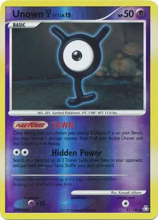 Unown Reverse Holo 81 Normal