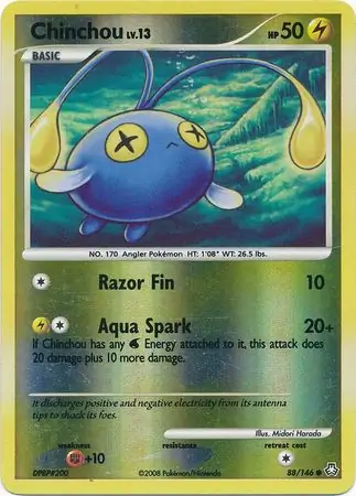 Chinchou Reverse Holo 88 Normal