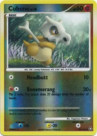 Cubone Reverse Holo 90 Normal