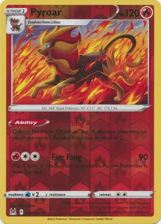 Pyroar Reverse Holo 029