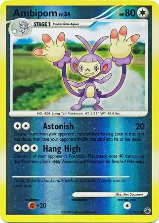 Ambipom Reverse Holo 35 Normal