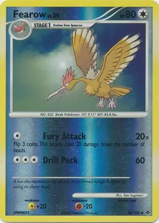 Fearow Reverse Holo 36 Normal