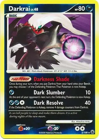 Darkrai Reverse Holo 3