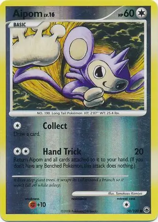 Aipom Reverse Holo 50 Normal
