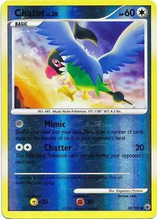 Chatot Reverse Holo 55 Normal