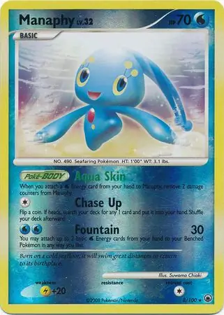 Manaphy Reverse Holo 8 Normal