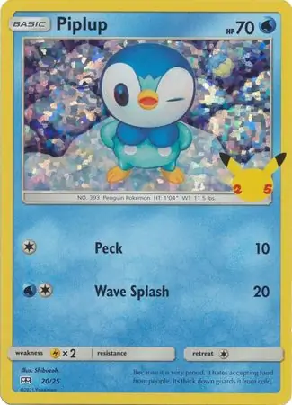 Piplup Holo 20