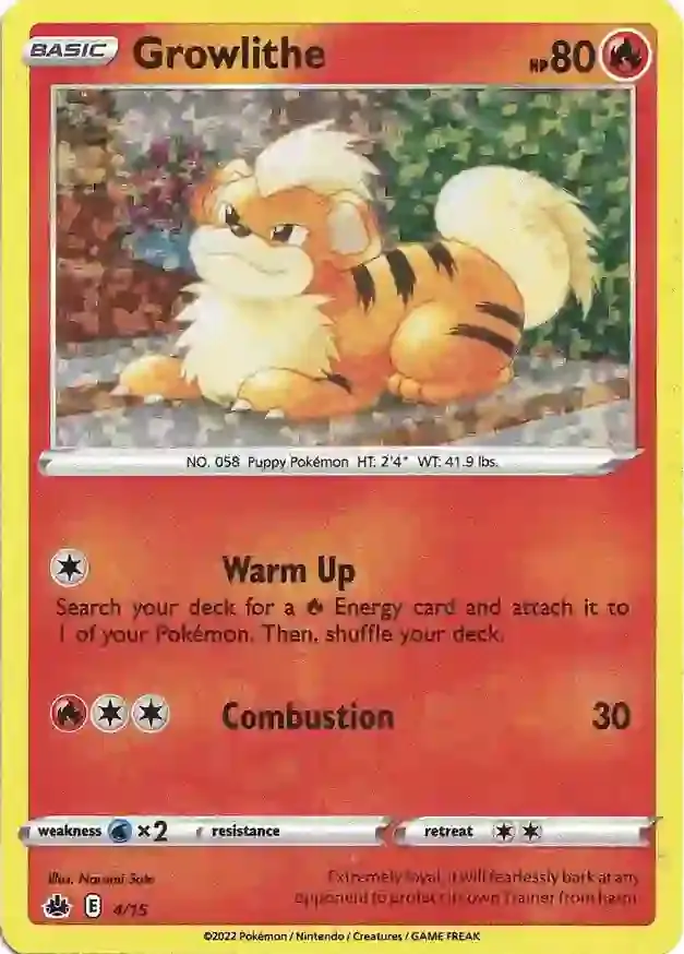 Growlithe 4 Normal