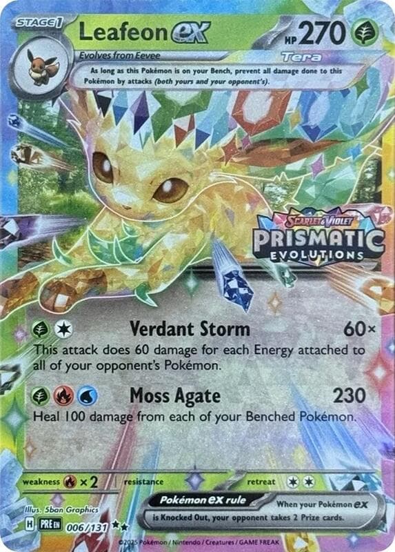 Leafeon ex Prismatic Evolutions Stamp 006 Normal