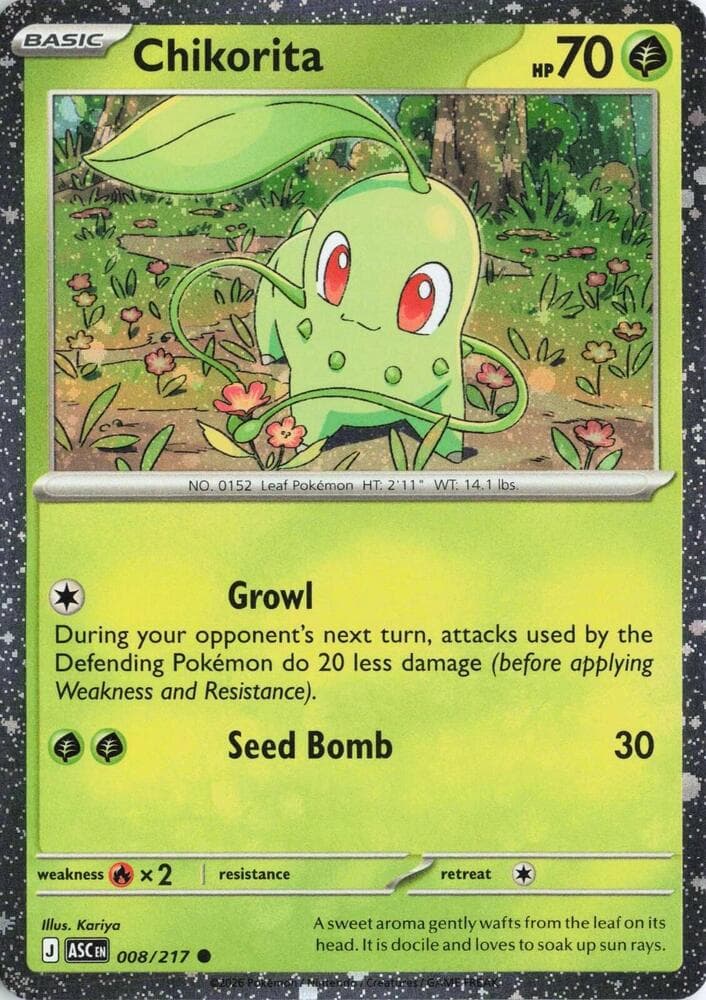 Chikorita Cosmos Holo 008 Normal