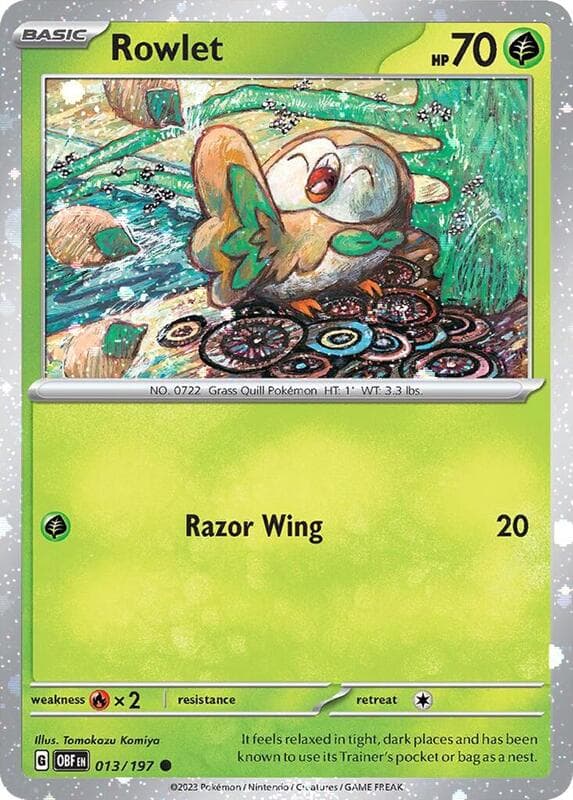 Rowlet Cosmos Holo 013