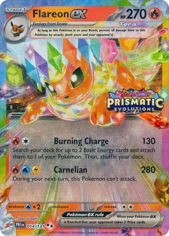 Flareon ex Prismatic Evolutions Stamp 014 Normal