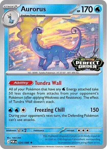 Aurorus Perfect Order Stamped 024 Normal