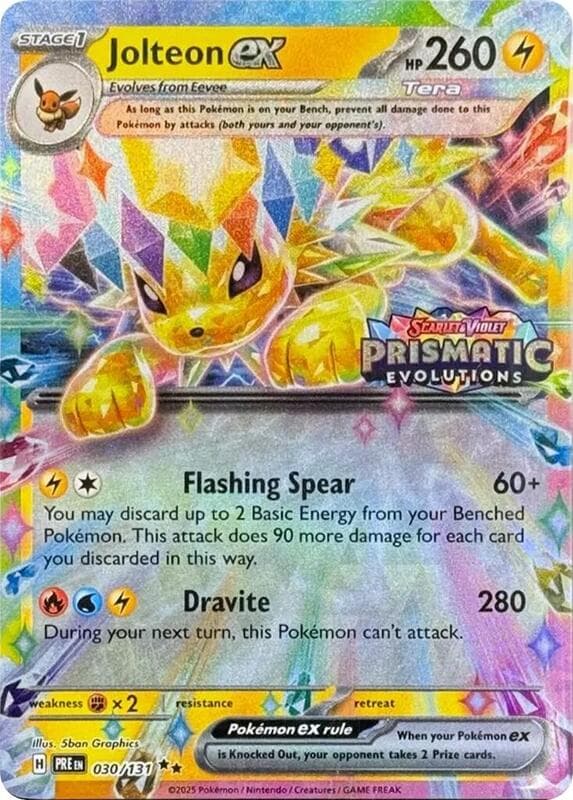 Jolteon ex Prismatic Evolutions Stamp 030 Normal