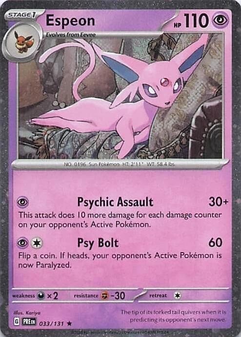 Espeon Cosmos Holo 033 Normal