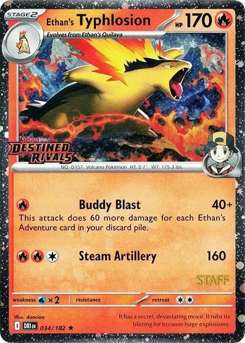 Ethan's Typhlosion Prerelease Staff 034 Normal