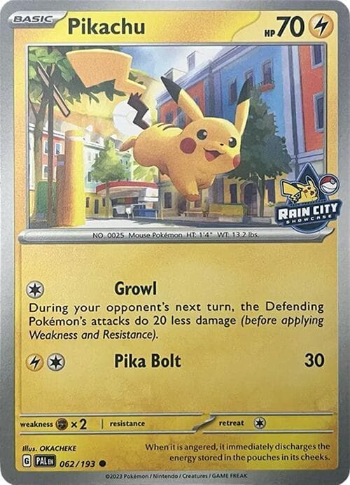 Pikachu Rain City Showcase 062 Normal