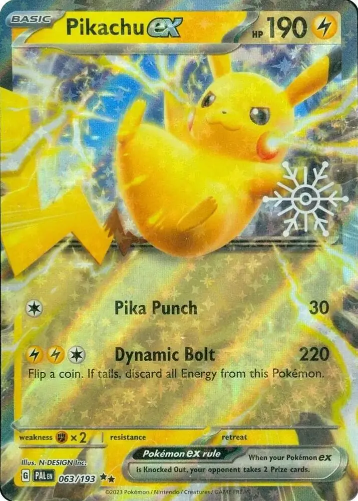 Pikachu ex Holiday Calendar 063 Normal