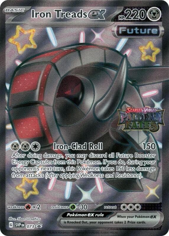 Iron Treads ex Paldean Fates Stamped 073 Normal