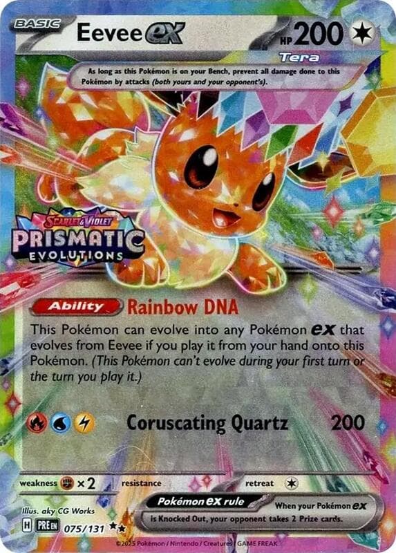 Eevee ex Prismatic Evolutions Stamp 075