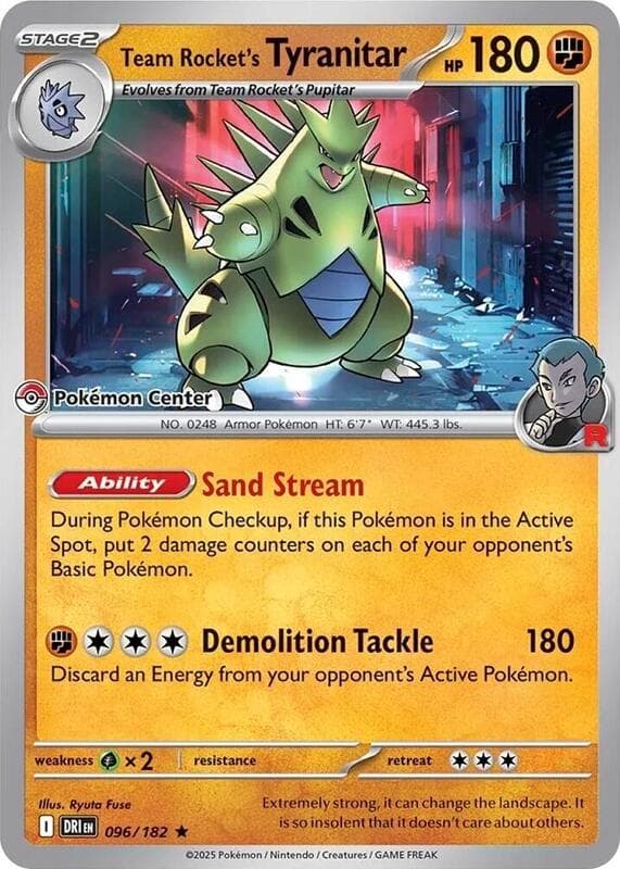 Team Rocket's Tyranitar Pokemon Center Exclusive 096