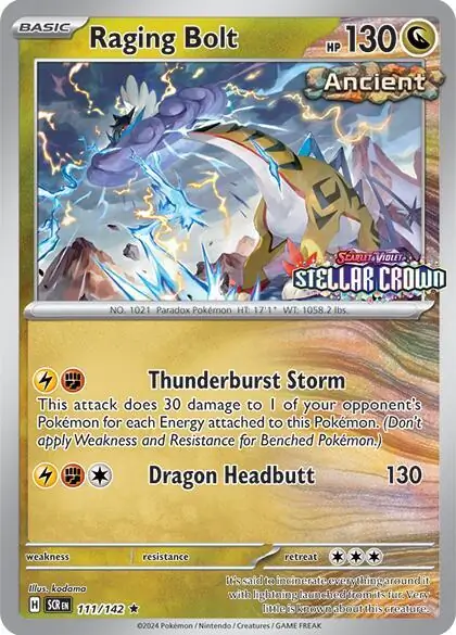 Raging Bolt Best Buy Cosmos Holo 111 Normal