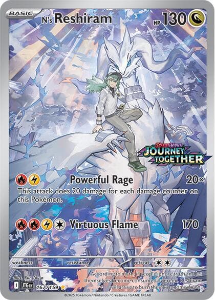 N's Reshiram Journey Together Stamped 167 Normal