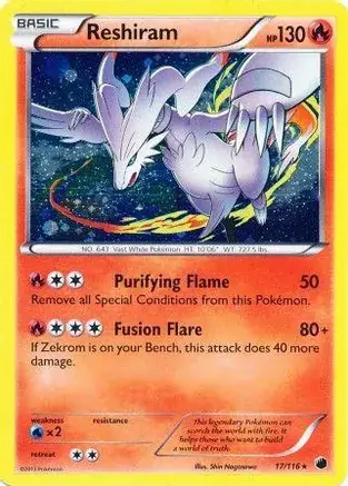 Reshiram Cosmos Holo 17 Normal