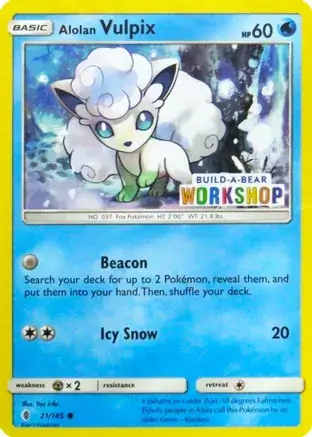 Alolan Vulpix Build-A-Bear 21 Normal