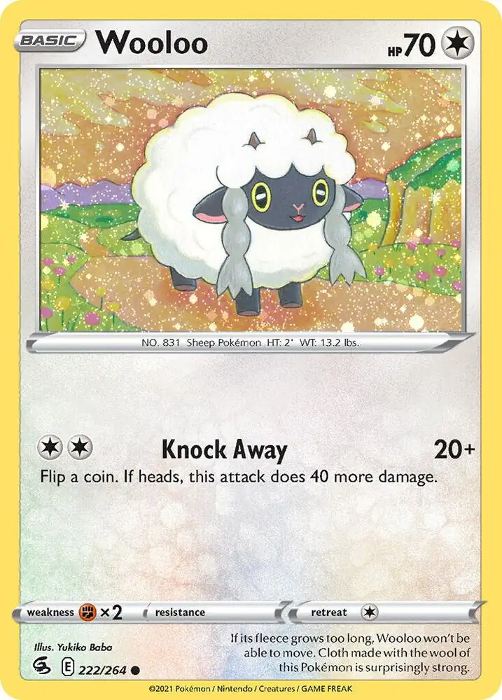 Wooloo Cosmos Holo 222