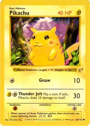Pikachu E3 Promo Red Cheeks 28 Normal