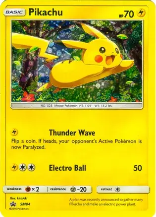 Pikachu General Mills SM04 Normal