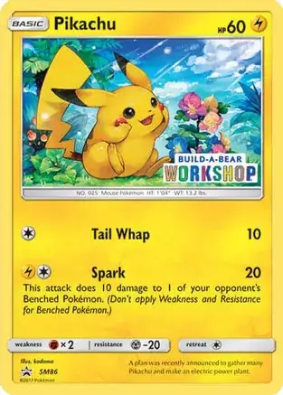 Pikachu Build-A-Bear SM86 Normal