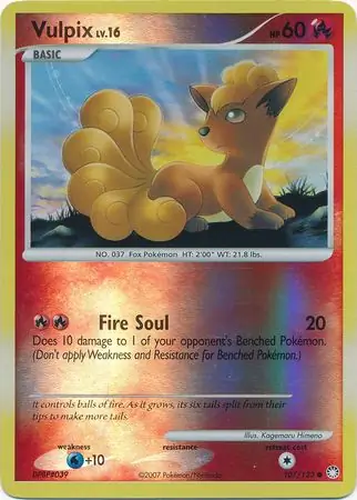 Vulpix Reverse Holo 107 Normal