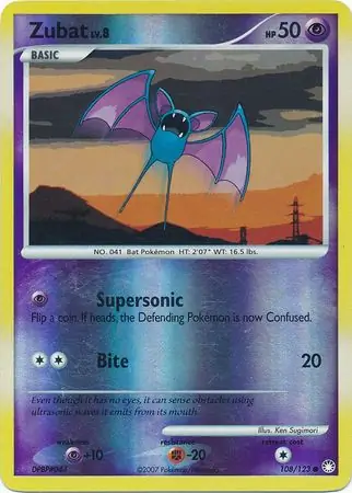 Zubat Reverse Holo 108 Normal