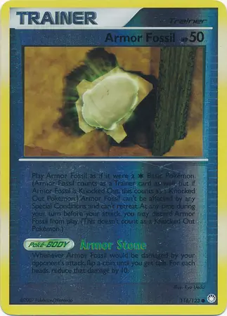 Armor Fossil Reverse Holo 116 Normal
