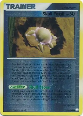 Skull Fossil Reverse Holo 117 Normal