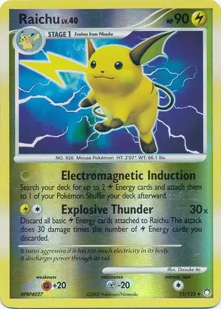 Raichu Reverse Holo 15 Normal