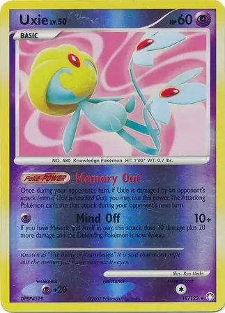 Uxie Reverse Holo 18 Normal