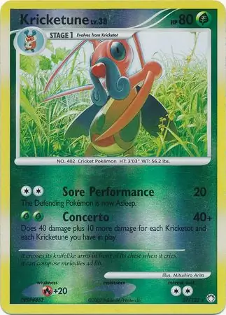 Kricketune Reverse Holo 27 Normal