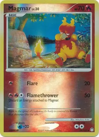 Magmar Reverse Holo 54 Normal