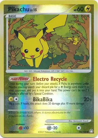 Pikachu Reverse Holo 94 Normal
