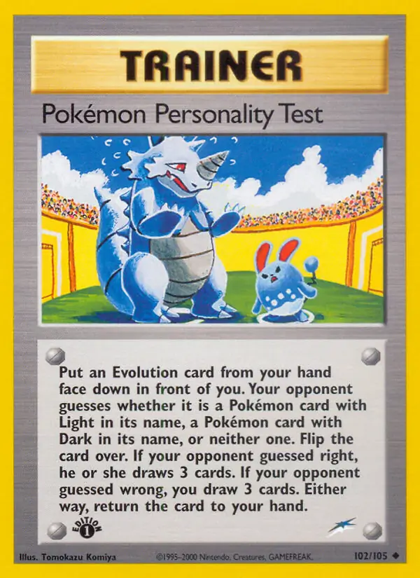 Pokemon Personality Test 102 Normal