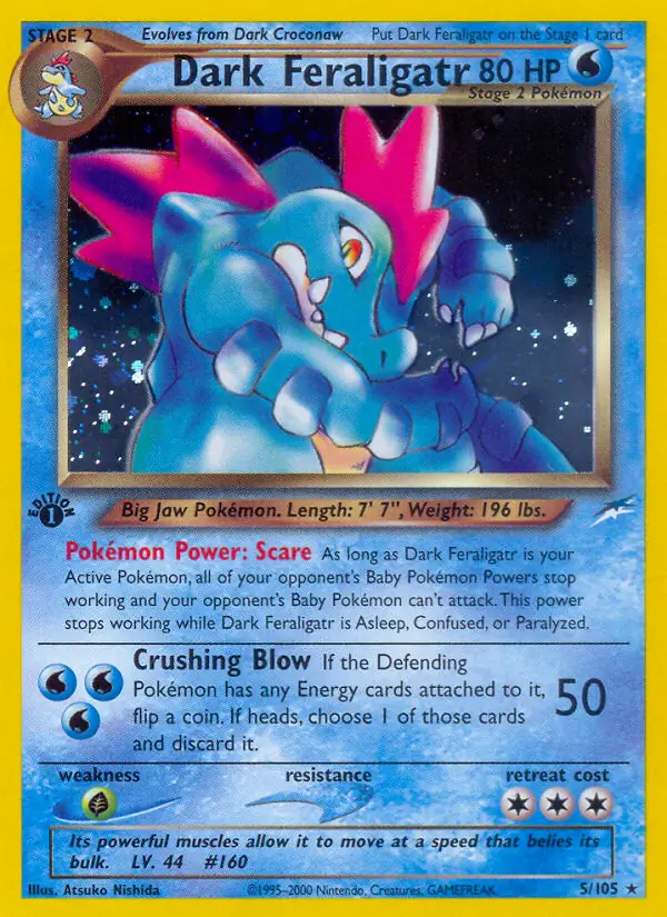 Dark Feraligatr Holo 5