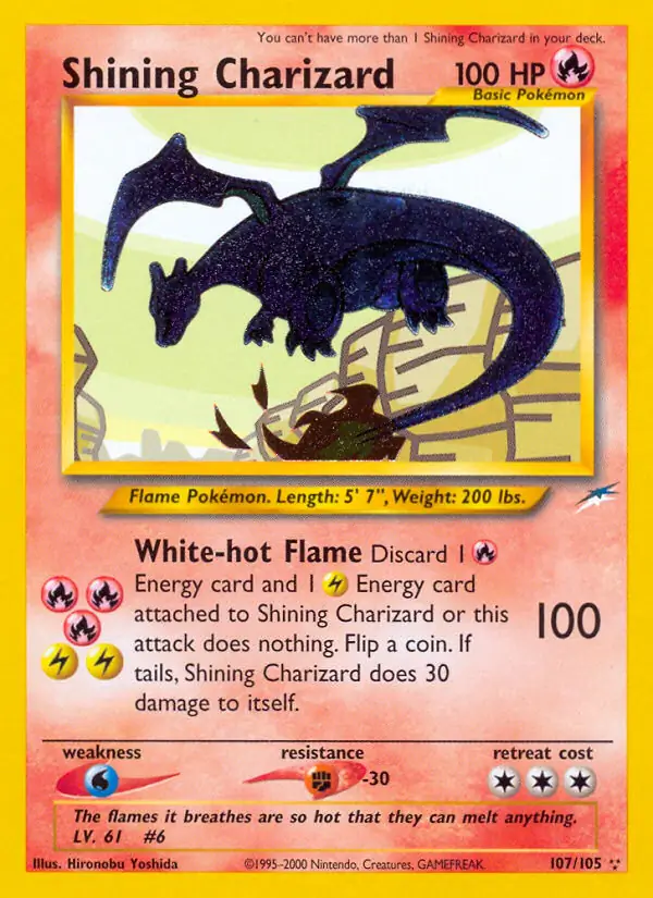 Shining Charizard Secret 107 Normal