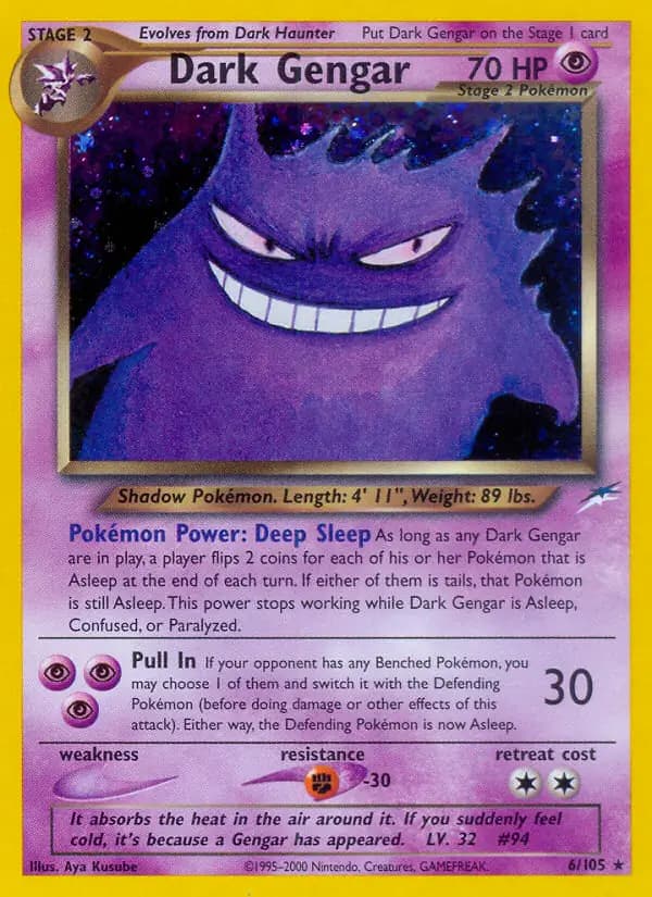 Dark Gengar Holo 6 Normal